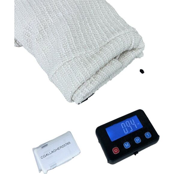 Zara Womens Sweater Bows M Medium Ivory Textured Long Sleeve 5039/153 NWOT - Picture 10 of 10